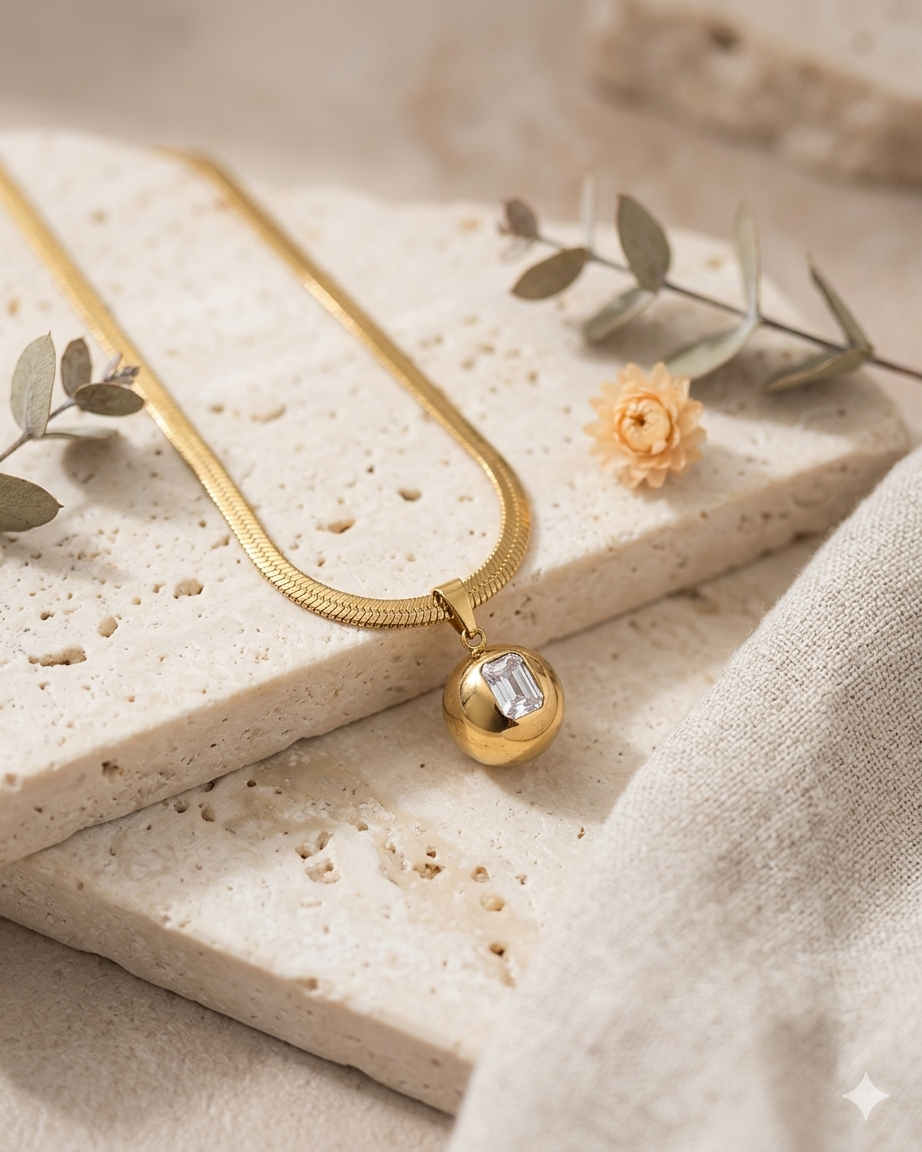 Golden Ball Pendant