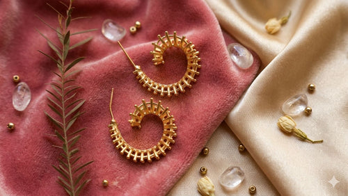 Bamboo Braid Hoop Earrings