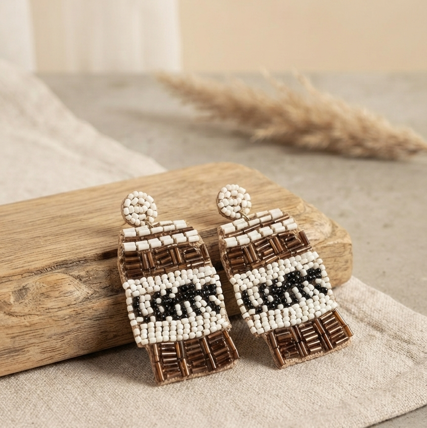 Coffee Name UB Earrings