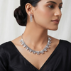 Dazzling Blue Designer Necklace Set