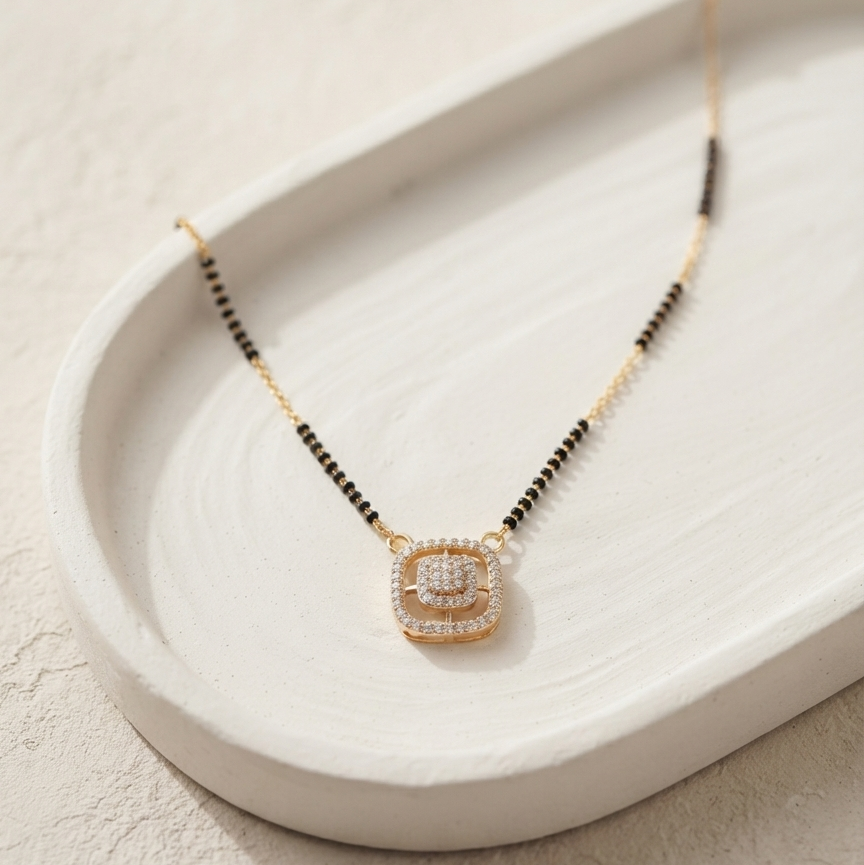 Trendy Mangalsutra With Diamond