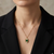 Gold Plated Green Stone Pendant