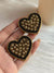 Heart Shape Black Quirky Earrings