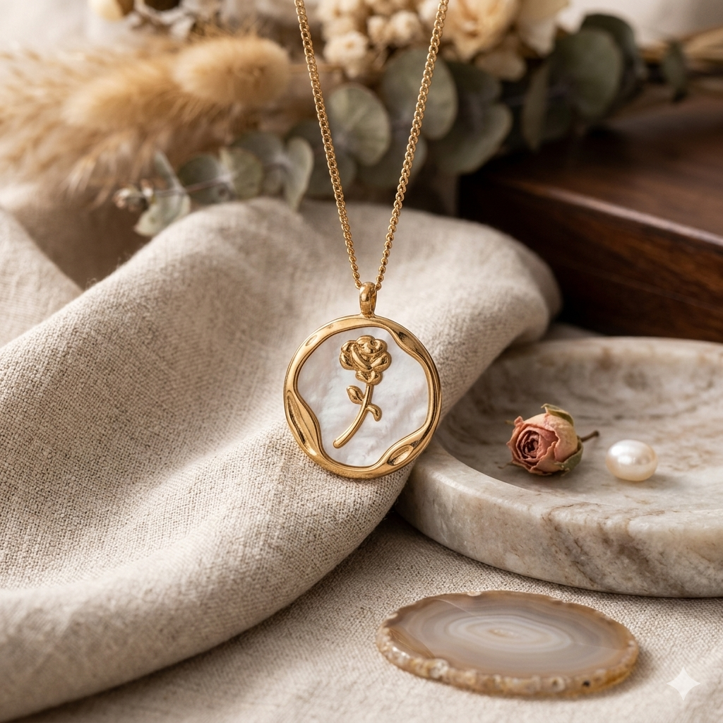 Vintage Bellerose Pendant Necklace
