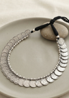 Stunning Oxidized Coin Choker Set