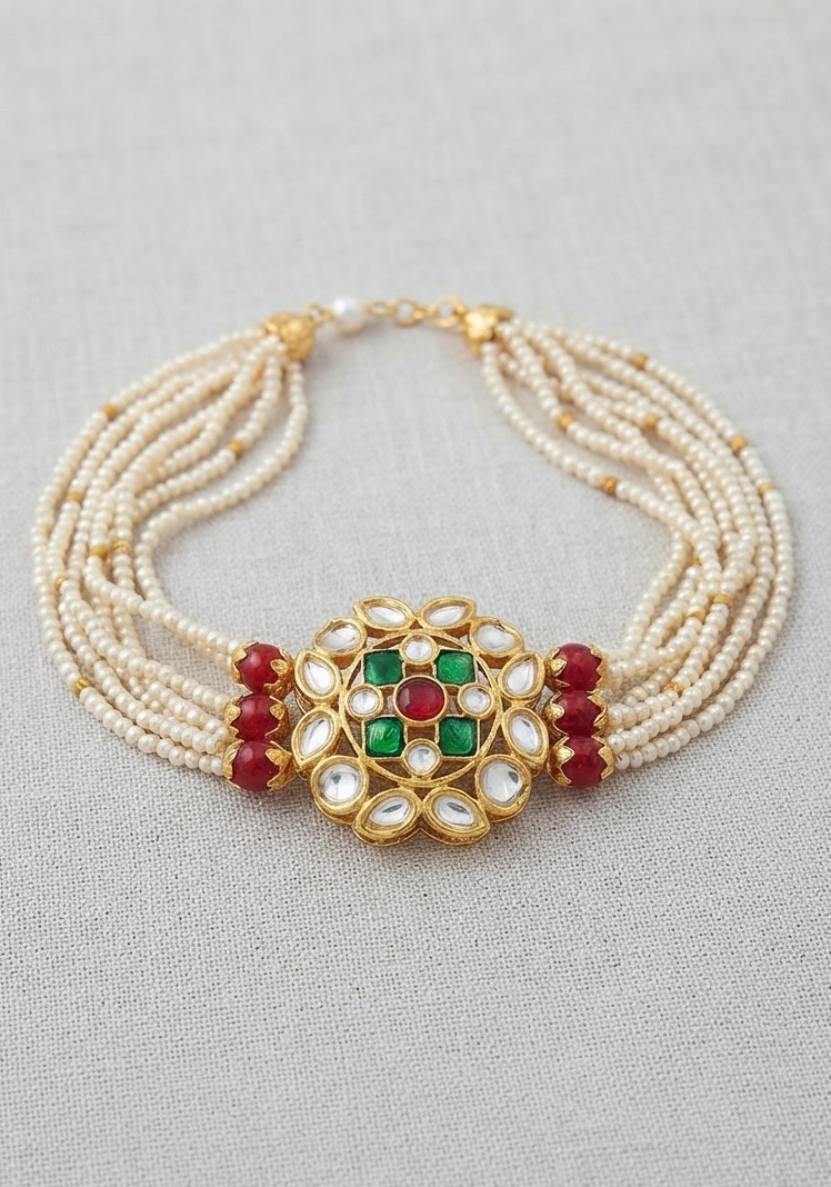 Gold Plated Beads Bracelet