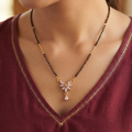 CZ Diamond Flower Mangalsutra