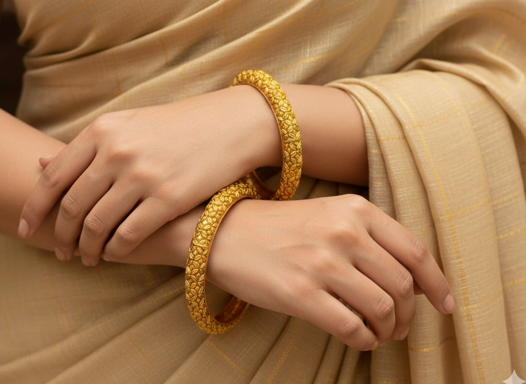 Buy Two Piece Micro Gold Plated Kada