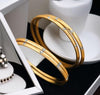 Gold &Silver Dual Tone Gold Plated Bangles