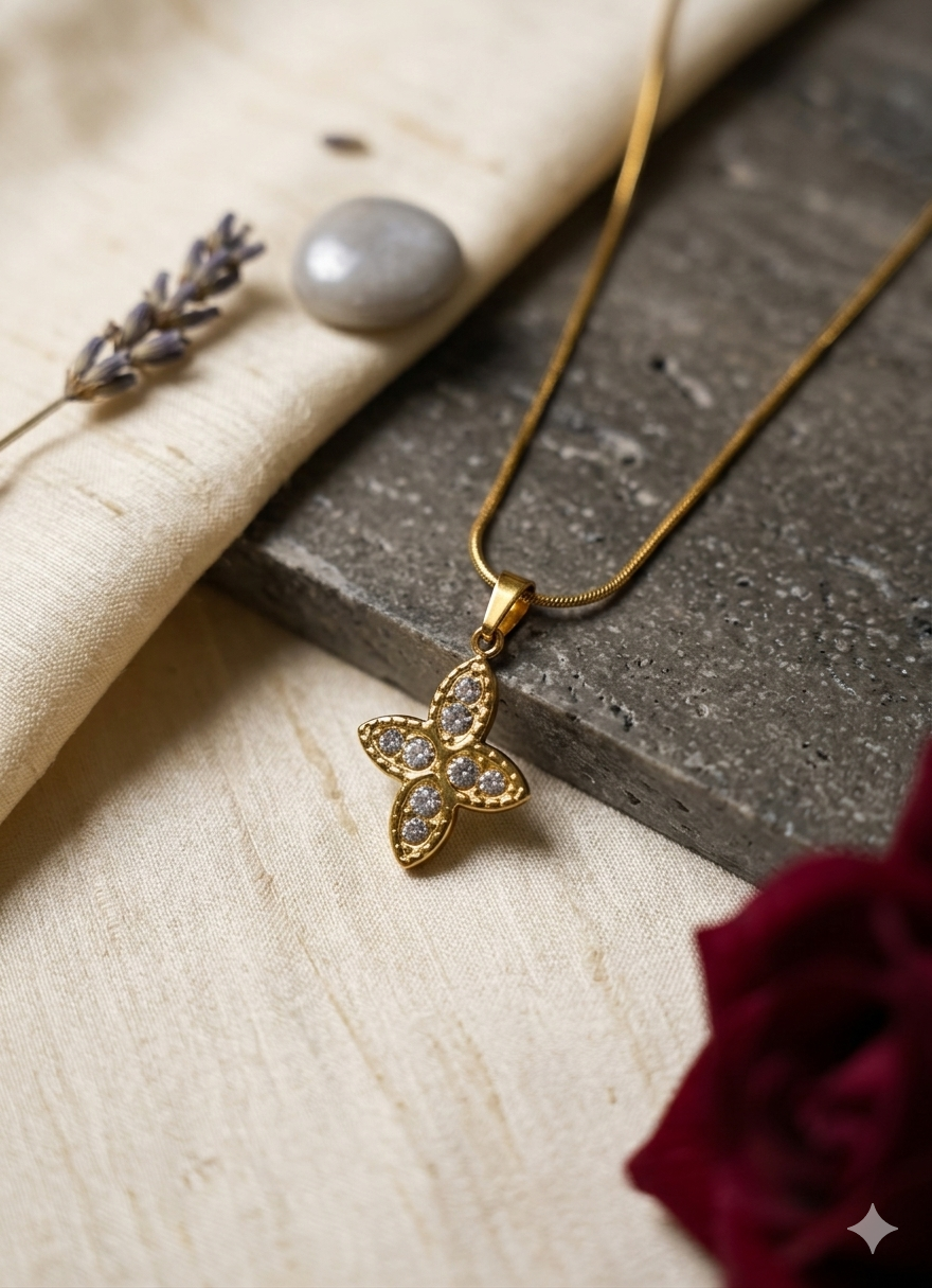 Gold Toned Sterling Pendant