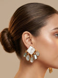 Blue Sara Pearl Earring