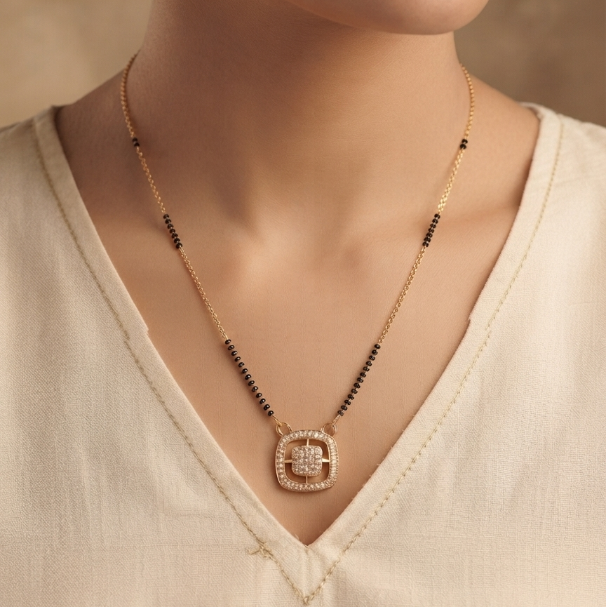 Trendy Mangalsutra With Diamond
