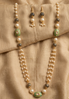 Mala Necklace Set with Pearls and Unique Beads