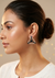 Triangle Shape Silver Earrings