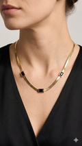 Anti-Tarnish Square Black Stone