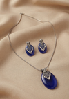 Oval Shaped Resin Pendant Set