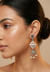Bird Style Silver Earrings