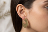 Half Circle Brass Earrings
