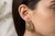 Half Circle Brass Earrings