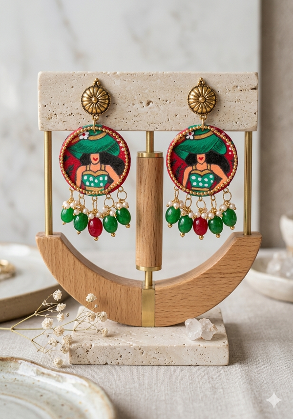 Hand Painted Beautiful Earrings