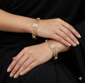Gold Plated Designer AD Stones Bangles