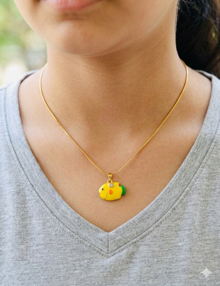 fish Design Pendant Chain