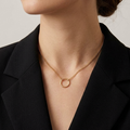 Gold Circle Of Life Pendant Chain