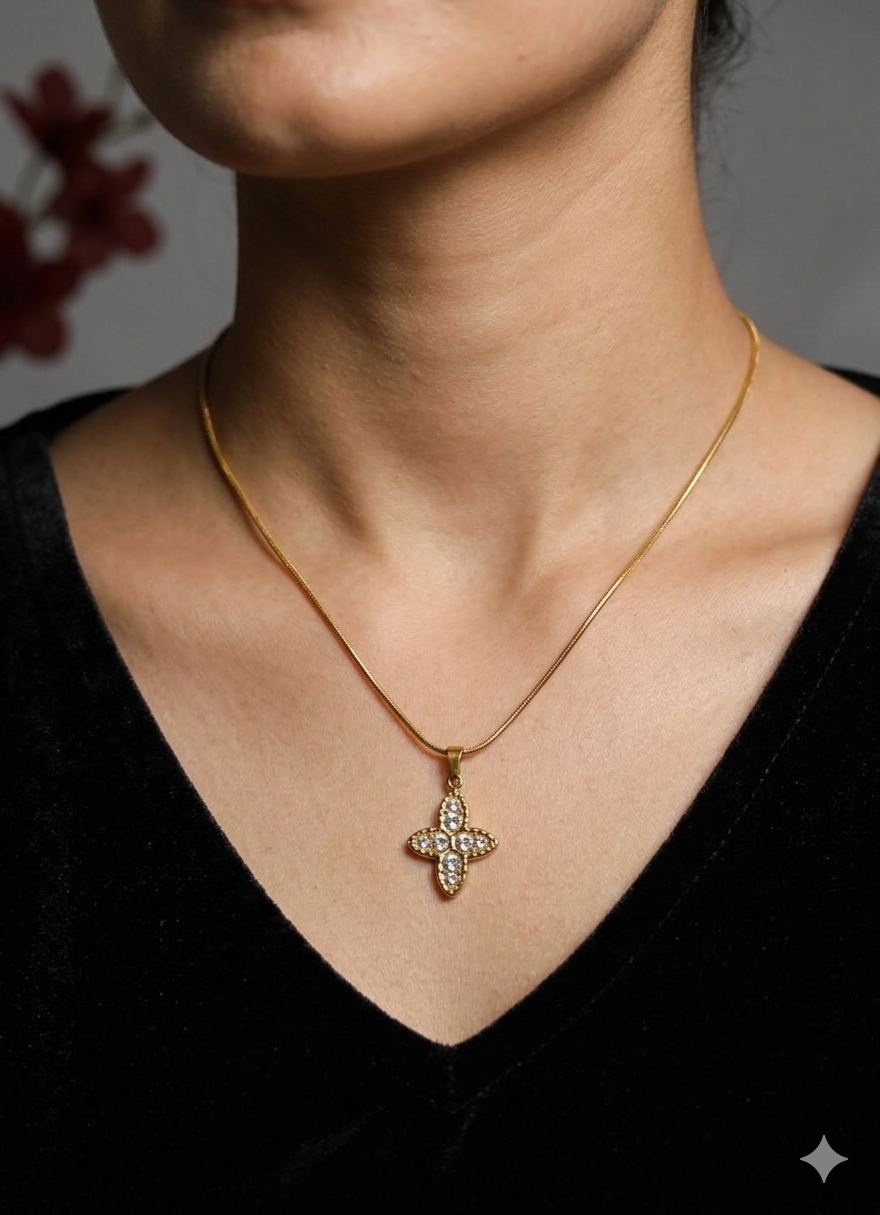 Gold Toned Sterling Pendant