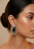 Elephant Design Replica Earring with Stone
