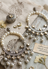 Queen Floral Peacock Beads Chand Bali