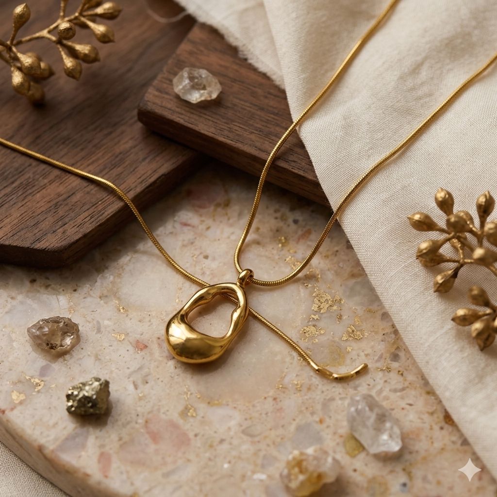 Droplet Pendant Necklace
