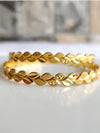 Leaf Style Golden Plated Bangles