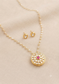 Rajasthani Kundan Pendant Set