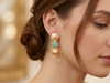 Elegant Gold Brass Earrings