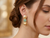 Elegant Gold Brass Earrings