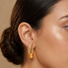 Beautiful Leaf Style Earring with Stone