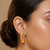 Beautiful Leaf Style Earring with Stone