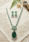 Long Neck Zircon/AD Necklace Set