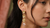 Flowers And Pearl Drop Brass Earrings