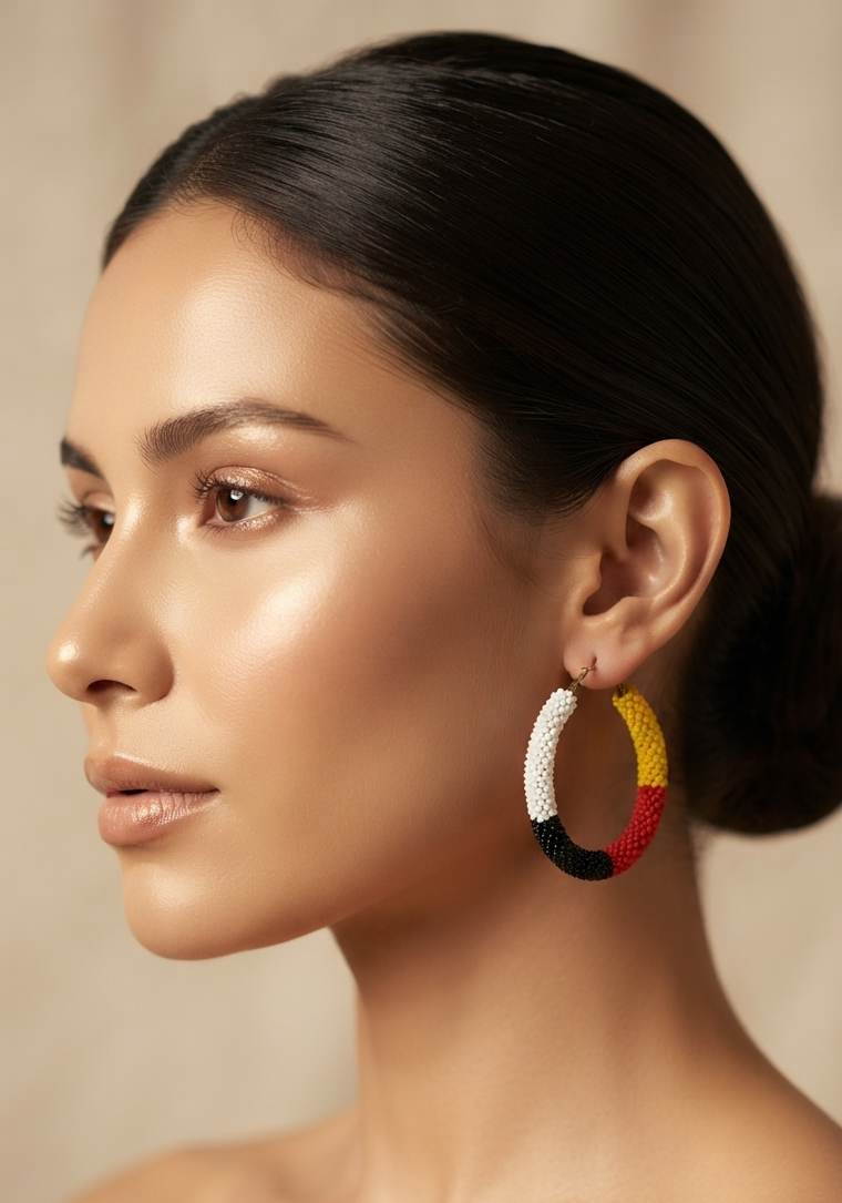 Multicolour Hoops Earrings