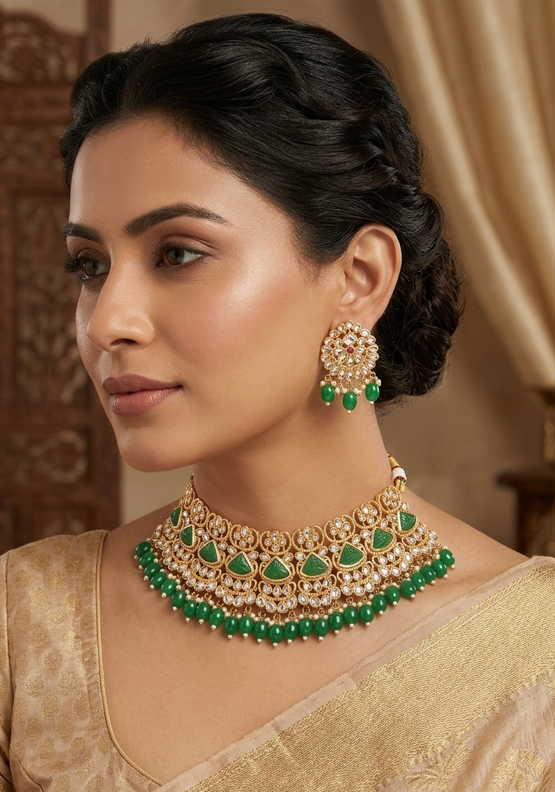 Gold Plated Choker Necklace