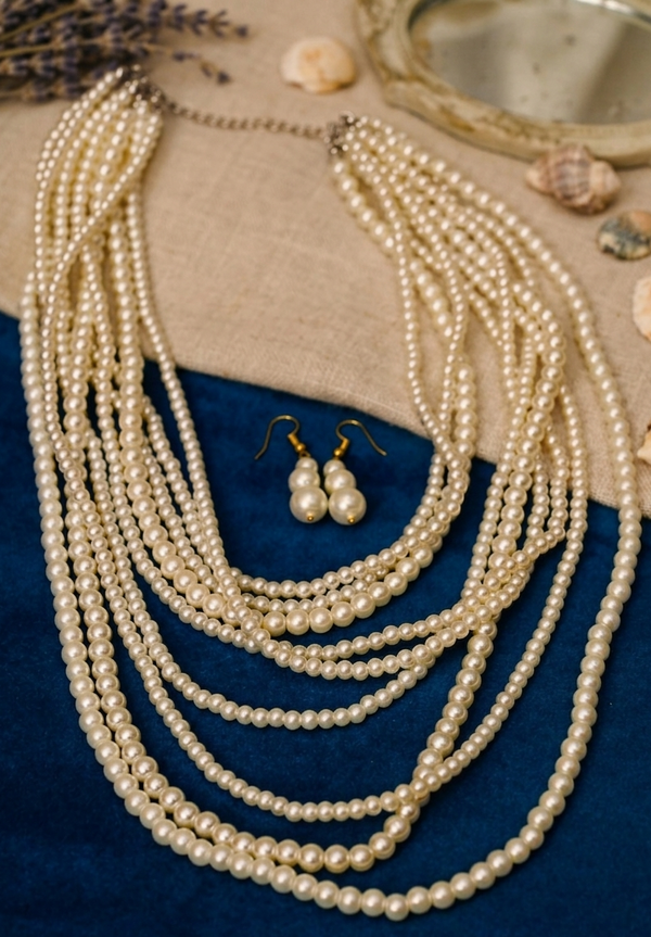 Gorgeous Multilayer Pearl Necklace Set