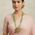 Krishan Design Gold Plated Temple Jewelry Statement Piece
