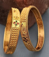 Colorful Floret High Gold Plated Bangles