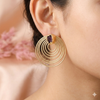 Round Shape Spiral Earring