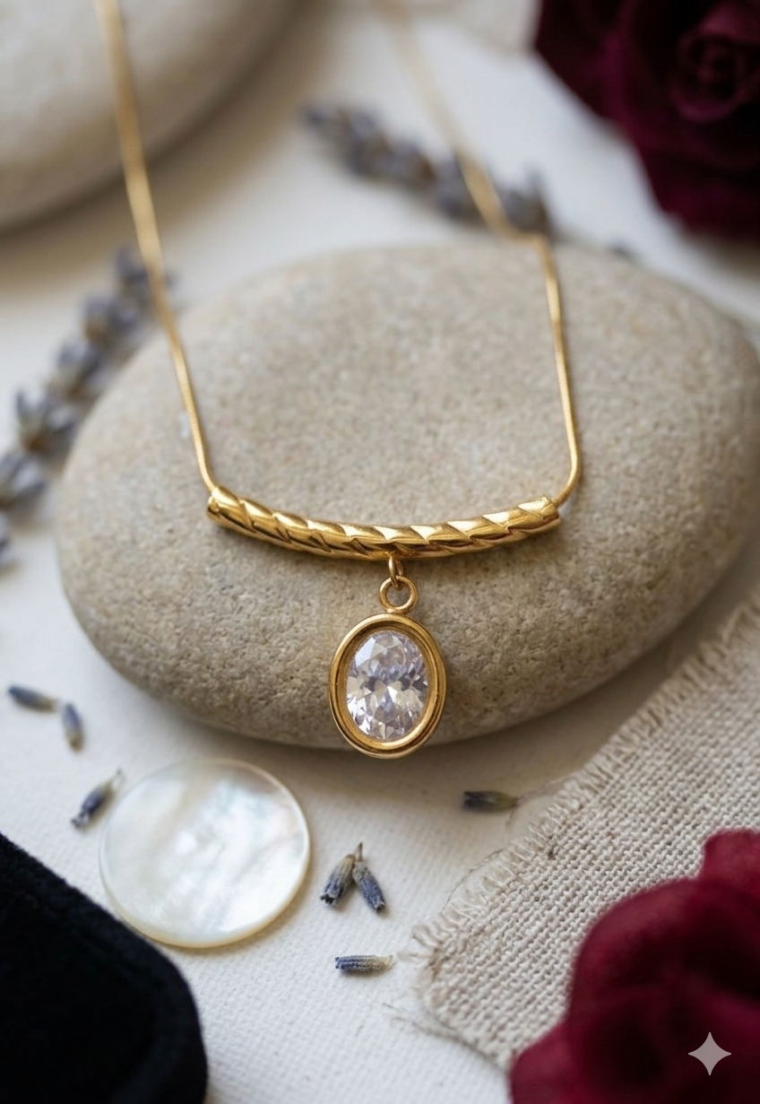 Stunning Gold Plated Pendant Chain