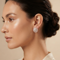 Round Shaped Rose Gold Studs