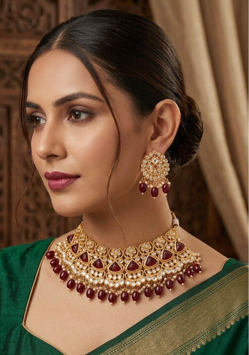Gold Plated Choker Necklace