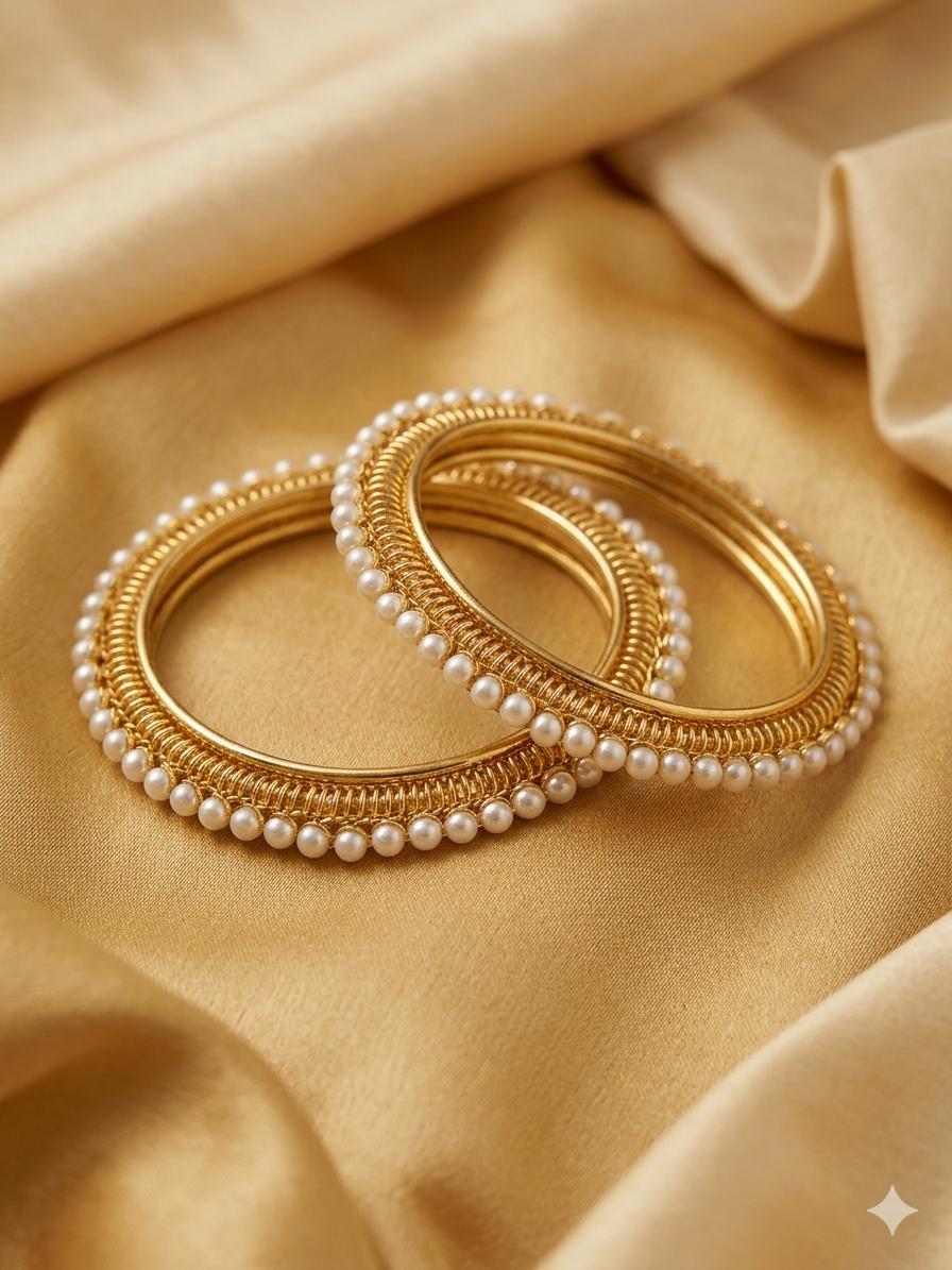 Buy Elegant Pearl Bangles
