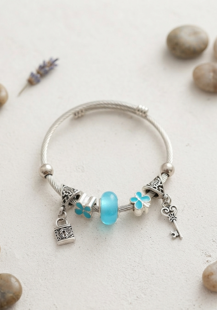 Crystal Silver-Plated Bracelet